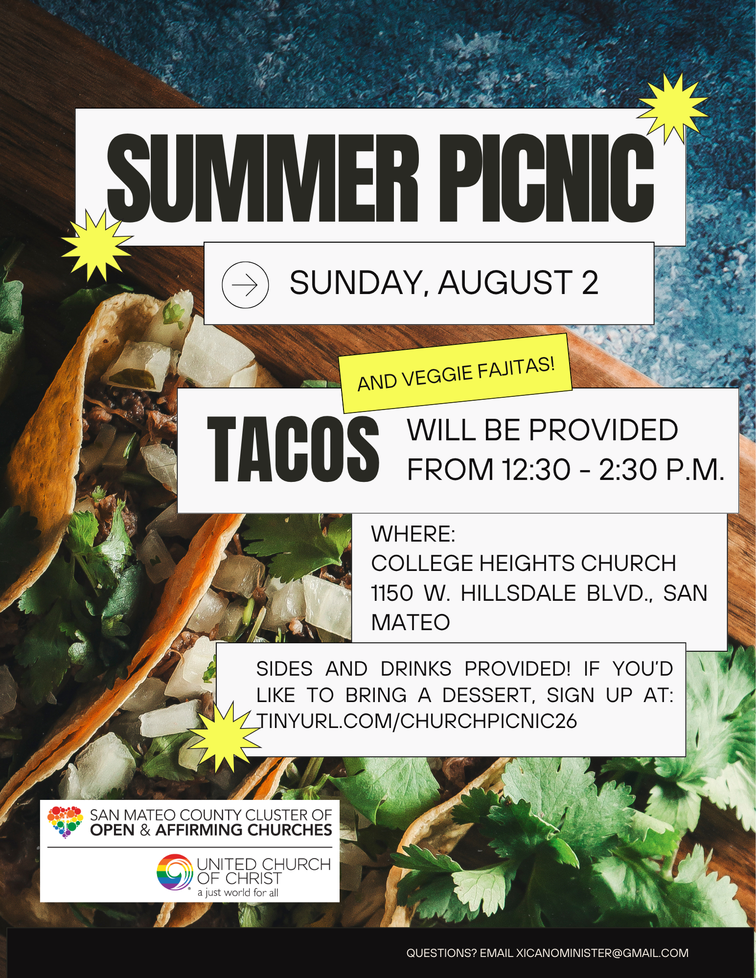 This is a flier for the church picnic.